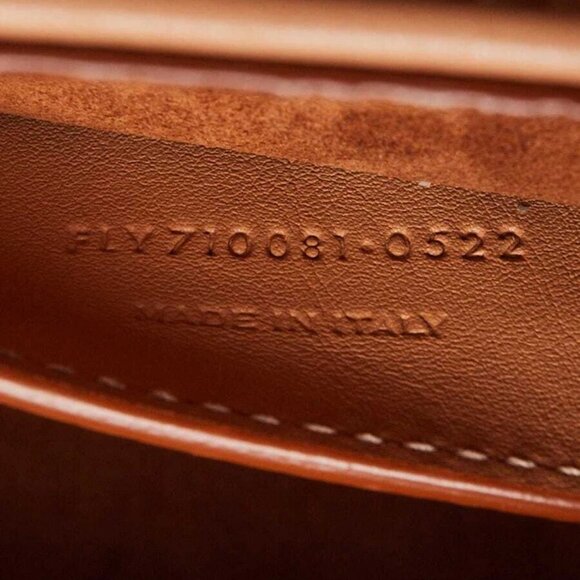 Yves Saint Laurent Beige Box Leather Medium Tuc Bag - Picture 9 of 10